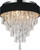 CWI Lighting Franca Drum Shade Flush Mount, 4-Light, Chrome, 16"W (5523C16C (Black) 30609L6) 