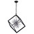 Starburst Chandelier, 6-Light, Chrome/Black, 22"W (1178P22-6-601 3069LFG)