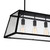 Alyson Chandelier, 4-Light, Black, 31"W (9601P31-4-101 3063E66)
