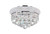 CWI Lighting Empire Flush Mount, 4-Light, Chrome, 14"W (8001C14C 3060HCW) 