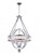 Arkansas Chandelier, 4-Light, Chrome, 20"W (9957P20-4-601 3069FKD)