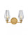 Ana Bath Vanity Light, 2-Light, Heritage Brass, 13.75"W (52482HB 9Q4KT)