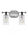 Halstead Bath Vanity Light, 2-Light, Chrome, 16"W (52882CM 9Q4KX)