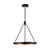 Alora Lighting Duo Pendant, 1-Light, LED, Classic Black, Gold Shimmer, 23.63"D 