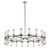 Revolve Candelabra Chandelier, 36-Light, Polished Nickel, Clear Glass, 48.13"D