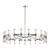 Revolve Candelabra Chandelier, 42-Light, Polished Nickel, Clear Glass, 60.38"D
