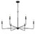 Salerno Chandelier, 6-Light, Matte Black, 42"W Savoy House(1-2221-6-89 AHVZG)