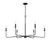Salerno Chandelier, 6-Light, Matte Black, 42"W Savoy House(1-2221-6-89 AHVZG)