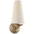 Fontaine Single Wall Sconce, 1-Light, Gilded Plaster, Linen Shade, 14.25"H (ARN 2201GP-L 2V1VW)