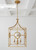 Visual Comfort & Co. Signature Collection Gramercy Medium Hanging Lantern, 4-Light, Gilded Iron, 29"H (CHC 2186GI 2MYG7) 