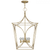 Visual Comfort & Co. Signature Collection Cavanagh Medium Hanging Lantern, 4-Light, Gild, 19"W (KS 5145G CHVF5) 