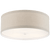 Visual Comfort & Co. Signature Collection Walker Flush Mount, 4-Light, Light Cream, Natural Linen Shade, 18"W (KS 4071LC-NL CLY4V) 