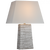 Gates Table Lamp, 1-Light, Rectangle, Malt White Dust, Linen Rectangle Shade, 26.5"H (S 3631MWD-L CU2DH)