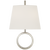 Simone Wall Sconce, 2-Light, Polished Nickel, Linen Shade, 17.5"H (TOB 2630PN-L CHXEV)