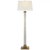 Visual Comfort & Co. Signature Collection Wright Floor Lamp, 1-Light, Gilded Iron, Linen Shade, 63.25"H (S 1702GI-L 2V8MJ) 