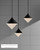 Sarnen Pendant, 1-Light, Matte Black, White Glass, 18.25"W (ARN 5357BLK-WG CPXTX)