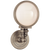Boston Head Light Wall Sconce, 1-Light, Antique Nickel, White Glass, 11.5"H (SL 2935AN-WG 28VUR)