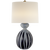 Gannet Table Lamp, 1-Light, Drizzled Cobalt, Linen Shade, 29.25"H (ARN 3606DC-L 2K3Q9)