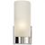 Urbane Bathroom Wall Sconce, 1-Light, Polished Nickel, Frosted Glass, 9"H (BBL 2090PN-FG 2MWKA)