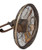 Traditional Gyro Ceiling Fan, 6-Blade, 1-Light, LED, Belcaro Walnut, Belcaro Walnut Blades, 42"W (F502L-BCW HMYG)