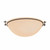 Moonband Flush Mount, 3-Light, Sterling, Sand Glass, 15.9"W (124252-SKT-85-SS0050 5D0QQU)