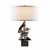 Gallery Table Lamp, 1-Light, Sterling, Natural Anna Shade, 24.7"H (273050-SKT-85-SF1695 5DKTVX)