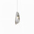 Hubbardton Forge Luma Mini-Pendant, 1-Light, Standard Height, Sterling, 4"W (161321-SKT-STND-85-CR 5DDUE7) 