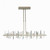 Hubbardton Forge Solitude Linear Chandelier, 1-Light, Short Height, LED, Vintage Platinum, 51.9"W (139738-LED-SHRT-82-CR 5D9UR0) 