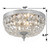 Crystorama Ceiling Mount 2 Light Flush Mount - Polished Chrome, Clear Italian 6.5"H 