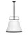 Hinkley Lexi Pendant, 1-Light, Black, Off-White Textured Shade, 24.5"W (4995BK 9U2A2) 