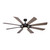 Vaxcel International Burlington Ceiling Fan, 8-Blade, 1-Light, LED, New Bronze, Driftwood/Walnut Blades, 68"W (F0092 J7R0) 