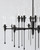 Hudson Valley Chisel Chandelier Black 41.25"W x 28"H 