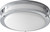 Oxygen Oracle Flush Mount, 1-Light, LED, Polished Chrome, Matte White Shade, 10.5"W (3-618-14 3ZPDX) 