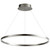 Oxygen Circulo Pendant, 1-Light, LED, Satin Nickel, Matte White Shade, 31.5"W (3-65-24 42Q1G) 