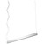 Oxygen Zepp Linear Chandelier, 2-Light, LED, Polished Nickel, Matte White Shade, 50"W (32-633-20 3ZMDW) 