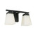 Capital Baxley 2-Light Vanity with Soft White Glass in Matte Black 