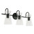 Capital 4-Light Vanity in Matte Black with Soft White Glass 