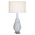 Uttermost Clariot Table Lamp, 1-Light, Blue/White, White Linen Drum Shade, 31"H (29998-1 A6EMH) 