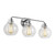 Visual Comfort & Co. Studio Collection Clara Bathroom Vanity Light, 3-Light, Chrome, Clear Seeded Shade, 24"W (VS24403CH 706U5H1) 