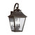 Visual Comfort & Co. Studio Collection Galena Wall Lantern, 3-Light, Sable, Clear Seeded Shade, 19"H (OL14403SBL 706U6FC) 