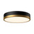 Alora Lighting Adelaide Flush Mount, 1-Light, LED, Aged Gold, Matte Black, 11.13"D 