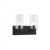 Matteo Lighting Candela Bath Vanity Light, 2-Light, Black, Matte Black, 13"W (S04902MBCL 305XTW9) 
