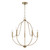 Capital Madison Chandelier, Aged Brass, 25"W 