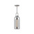 Alora Lighting Soji Pendant, 1-Light, Brushed Nickel, Smoked Solid Glass, 14.88"H 