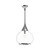 Alora Lighting Hazel Pendant, 1-Light, Chrome, Clear Glass, 17.75"H 