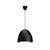 Alora Lighting Kenji Pendant, 1-Light, Matte Black, Opal Matte Glass, 16"D 