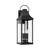 Capital Bradford Outdoor Wall Lantern, Black, 9"W, 4 Light 