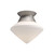Alora Lighting Nora Flush Mount, 1-Light, Brushed Nickel, Opal Matte Glass, 8"D 