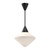 Alora Lighting Nora Pendant, 1-Light, Matte Black, Opal Matte Glass, 14.5"H 