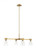 Visual Comfort & Co. Studio Collection Moritz 4 Light Linear Chandelier 